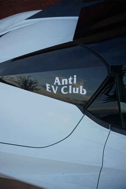 Anti EV Club Decal (Shortened VERSION)