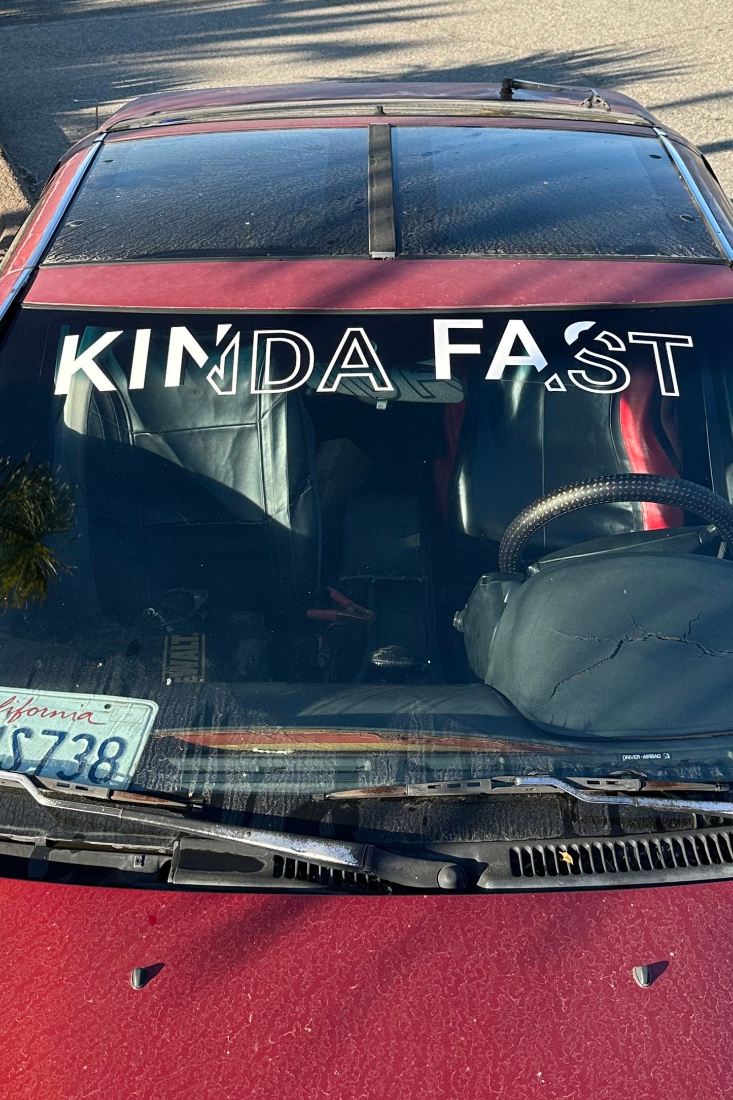 KINDA FAST Official Windshield banner 36"