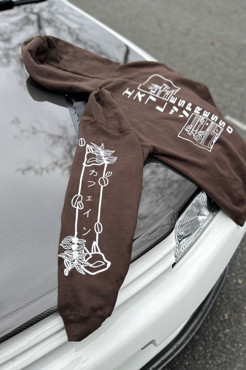 Kinda Fast Cars and Coffee Hoodie Ft. Nissan R34 GTR (Skyline)