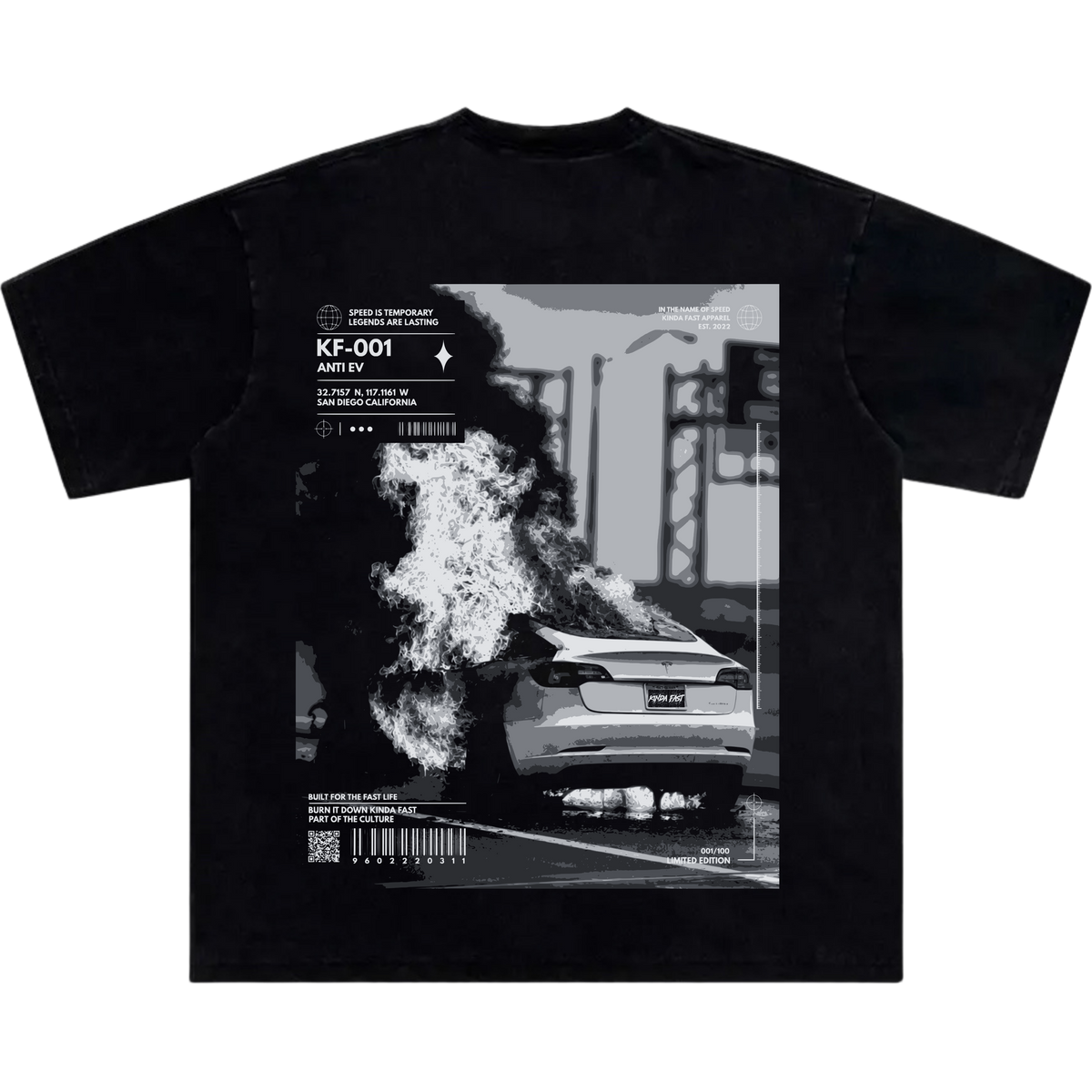 ANTI EV V3 "BURN IT DOWN" T Shirt