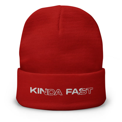 Premium Embroidered Beanie | Kinda Fast Apparel